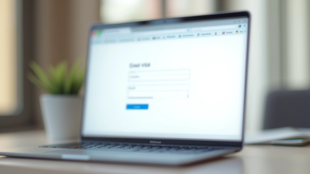 Ecrã de registo do portal AIMA com campos de email e palavra-passe visíveis e preenchidos com dados de exemplo