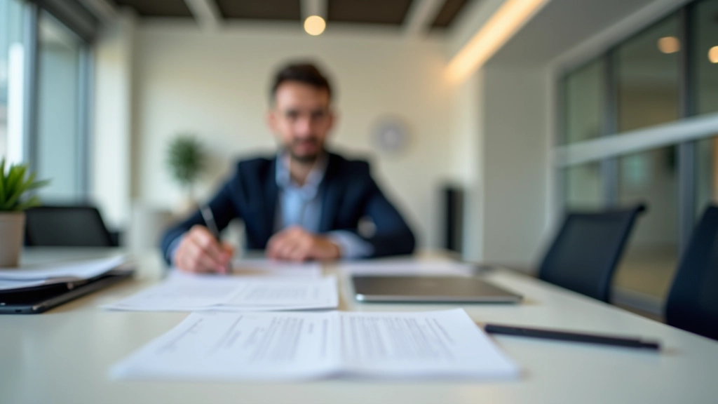 Profissional a trabalhar num escritório português